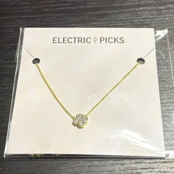 New Electric Picks Camilla 14k gold floral Van Cleef and Arpels Alhambra pendant - Picture 8 of 9